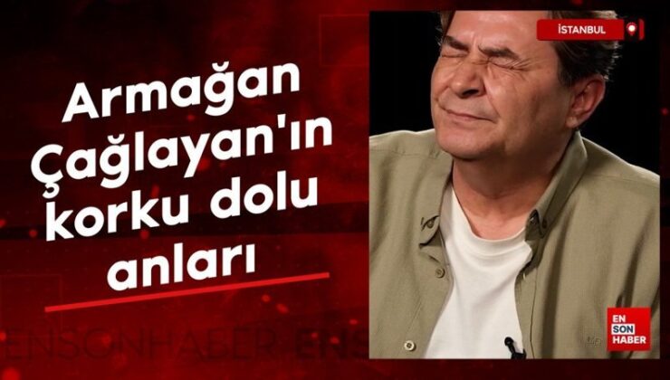 Depreme çekim sırasında yakalanan Armağan Çağlayan’ın korku dolu anları