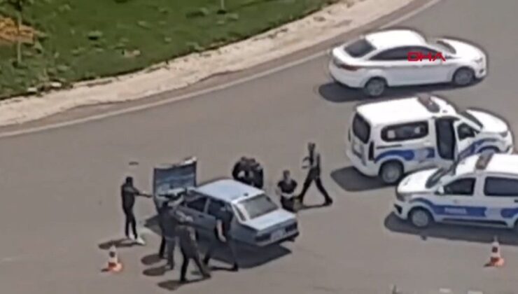 Diyarbakır’da polisin dur ihtarına uymayan şoför, 20 kilometrelik takiple yakalandı