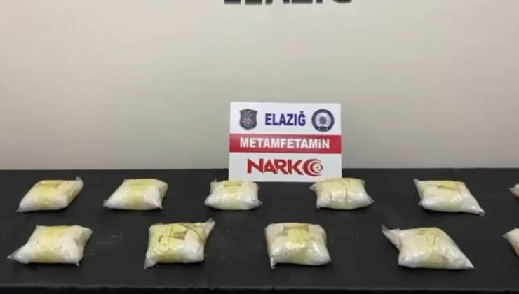Elazığ’da aracın bagaj kapağına zulalanmış 5 kilo uyuşturucu ele geçirildi