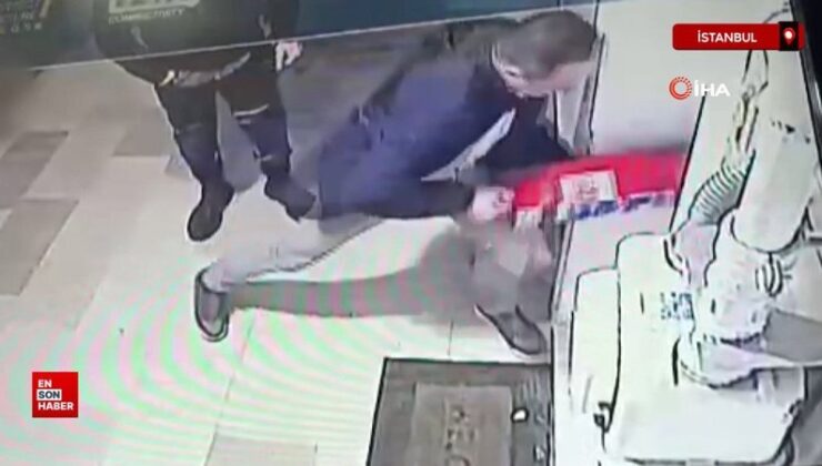 Esenyurt’ta eski karısının iş yerinin kapısına yangın tüpüyle dayandı