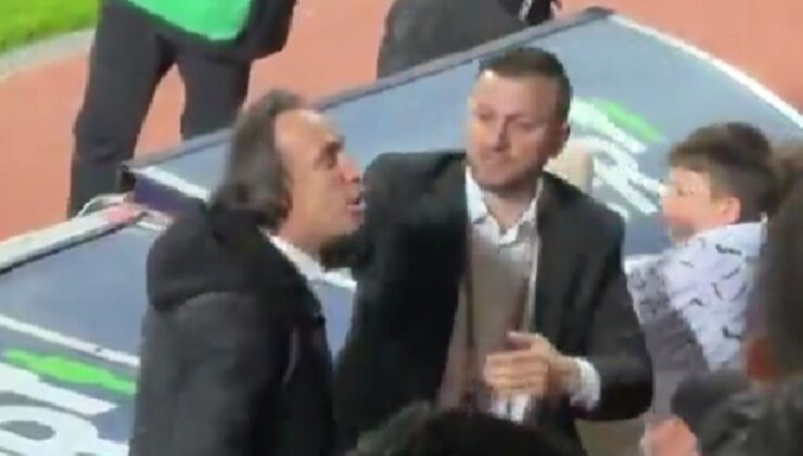 Eyüpspor Başkanı Murat Özkaya taraftarla tartıştı