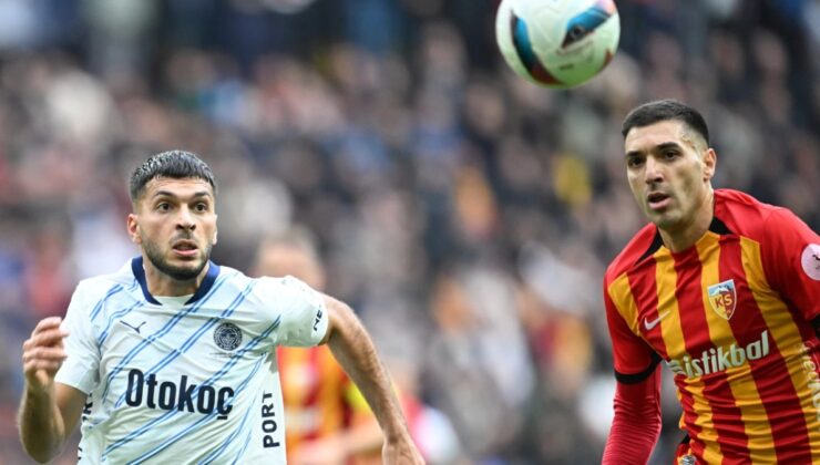 Fenerbahçe-Kayserispor: Muhtemel 11’ler