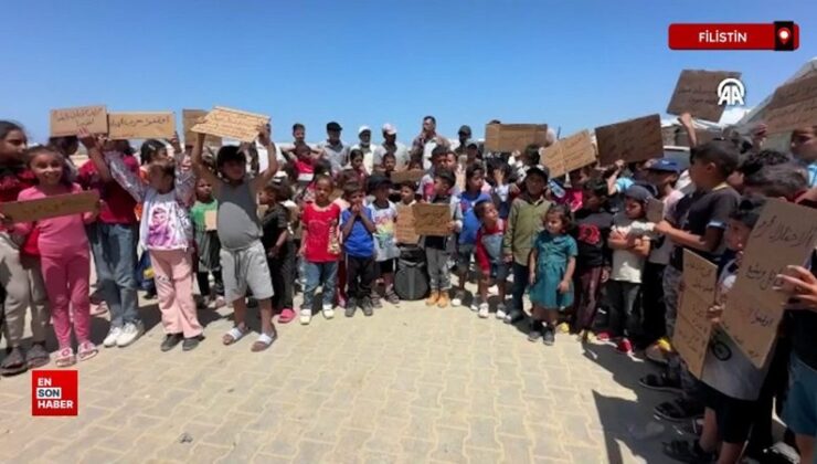 Filistinli çocuklardan dünyaya davet: Savaşı durdurun