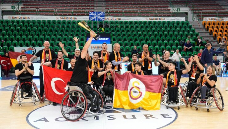 Galatasaray Tekerlekli Sandalye Erkek Basketbol Takımı, Avrupa’da şampiyon oldu