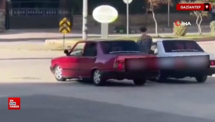 Gaziantep’te trafikte drift atarak tehlike saçan iki araca 148 bin TL ceza
