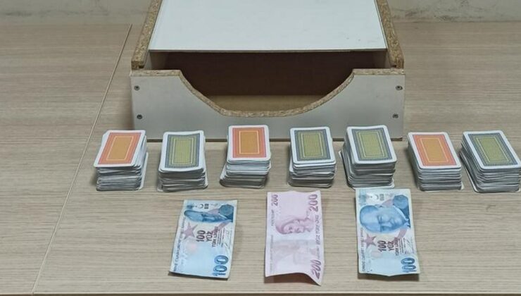 Hatay’da kumar oynarken yakalanan 5 şahsa 46 bin 235 TL ceza