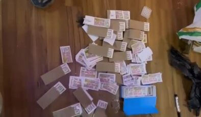 Hatay’da sahte piyango bileti bastıran şebekeye operasyon yapıldı
