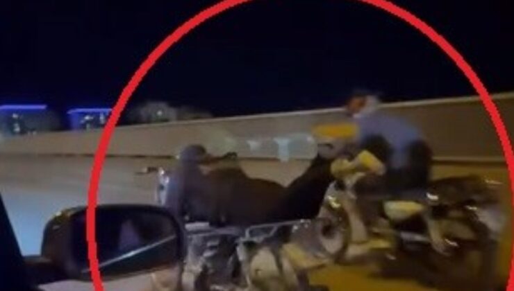 Hatay’da trafikte motosikletin üzerinde ölümüne yolculuk