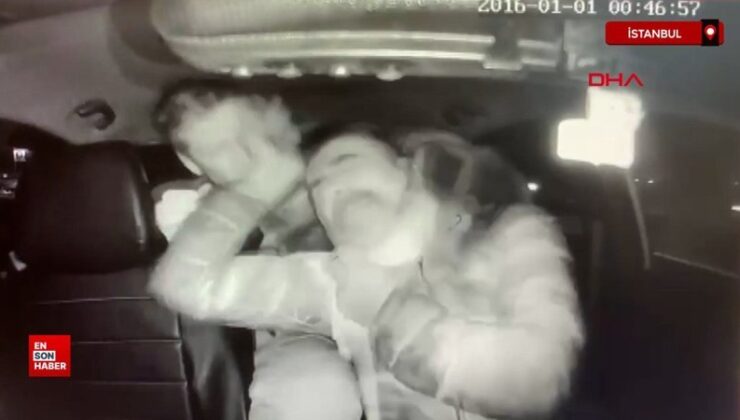 İngiliz boksörün taksi sürücüsünü darbettiği imajlar