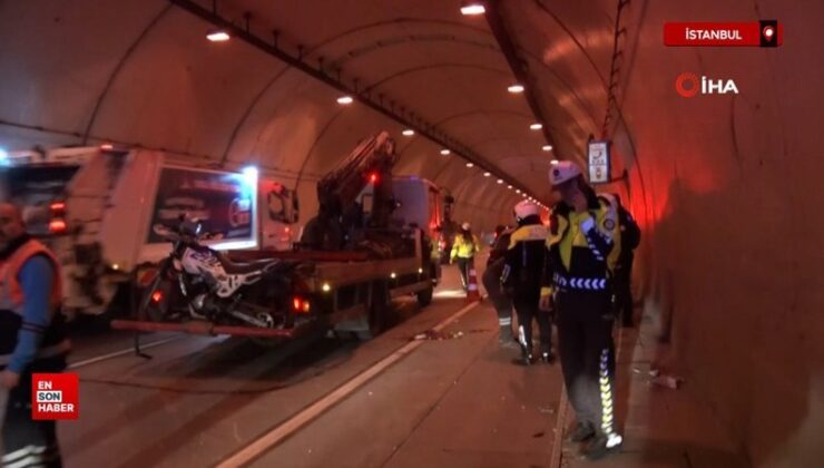 İstanbul Dolmabahçe Tüneli’nde kaza yapan motosiklet sürücüsü hayatını kaybetti