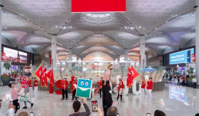 İstanbul Havalimanı’nda 23 Nisan coşkusu yaşandı