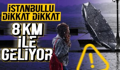 İstanbul için fırtına uyarısı: 6 ila 8 kuvvetinde