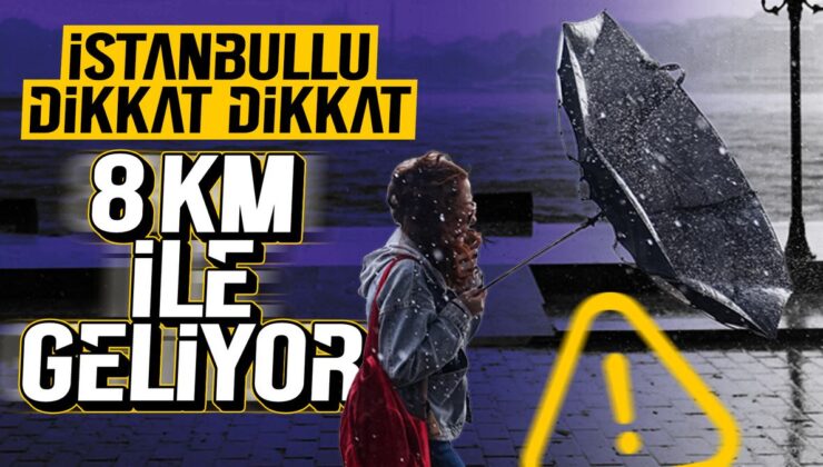 İstanbul için fırtına uyarısı: 6 ila 8 kuvvetinde