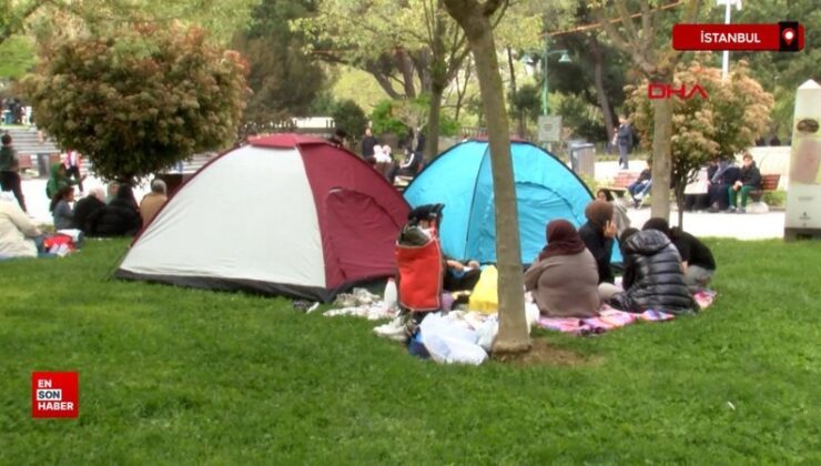 İstanbul Taksim’de depremi hissedenler Gezi Parkı’na akın etti