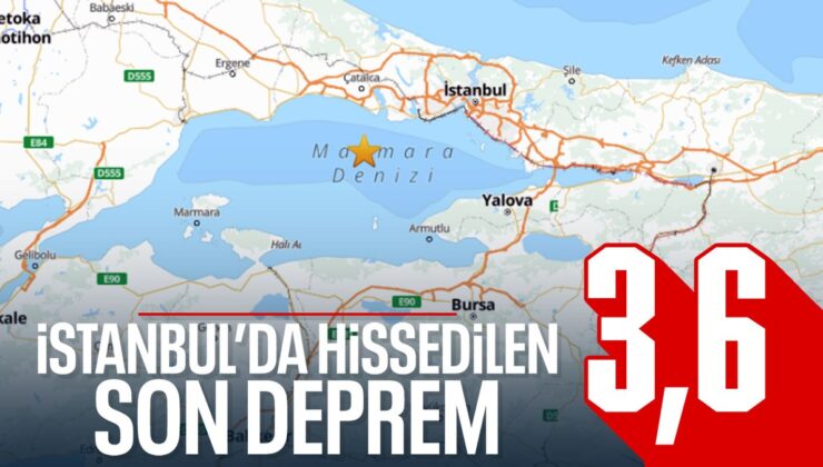 İstanbul’da 3,6’lık bir deprem daha oldu