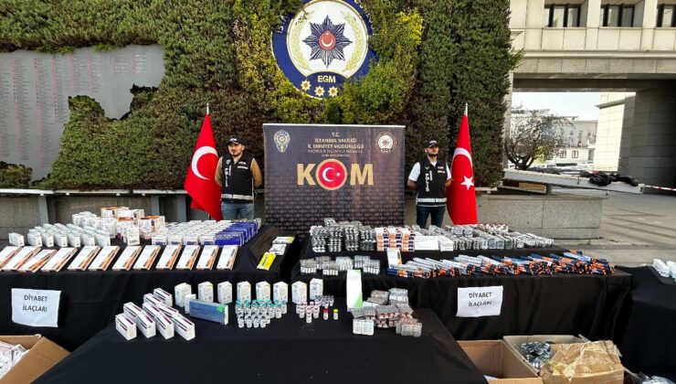 İstanbul’da 400 milyon liralık kaçak ilaç yakalandı