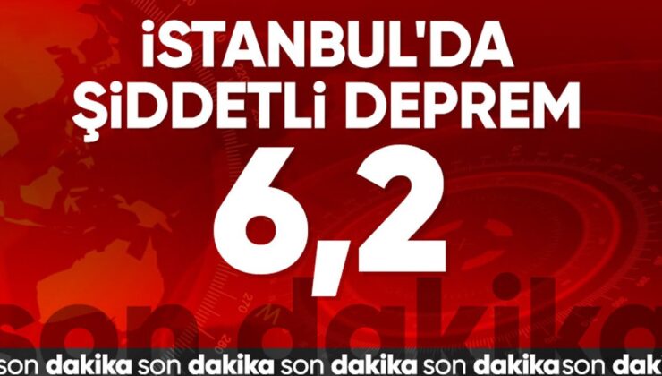 İstanbul’da 6,2’lik bir deprem meydana geldi