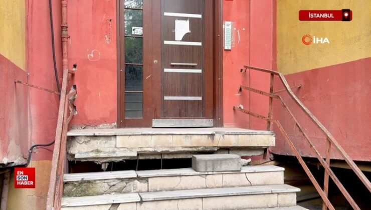 İstanbul’da bir sitenin 6.2’lik deprem sonrası görüntüsü korkuttu