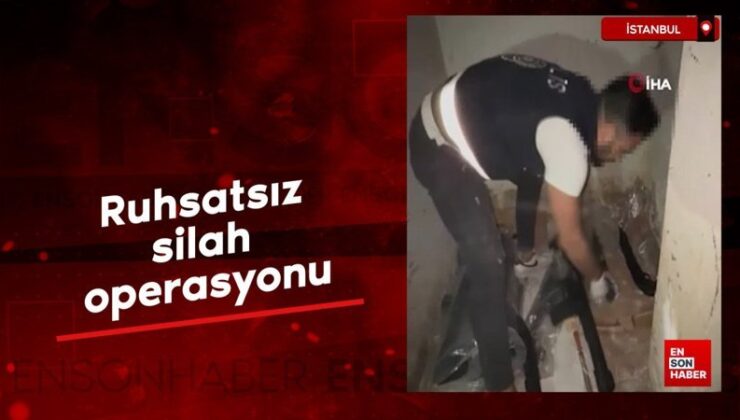 İstanbul’da Büyükçekmece’de ruhsatsız silah operasyonu