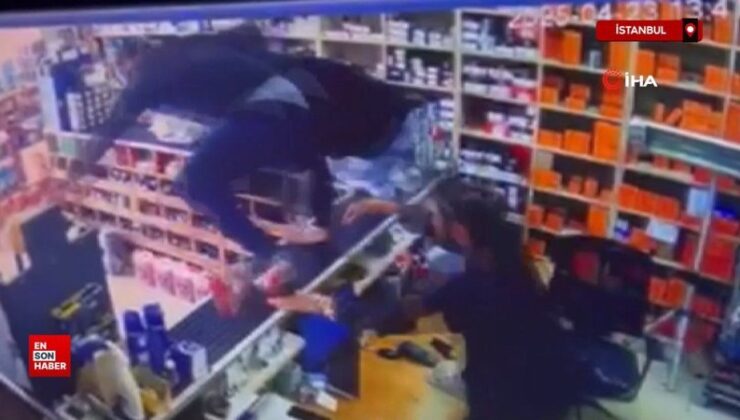 İstanbul’da deprem paniğiyle tezgahın üzerinden art arda böyle atladılar
