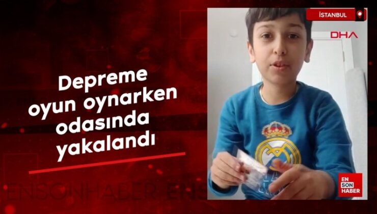 İstanbul’da depreme yakalanan küçük çocuğun çığlıkları