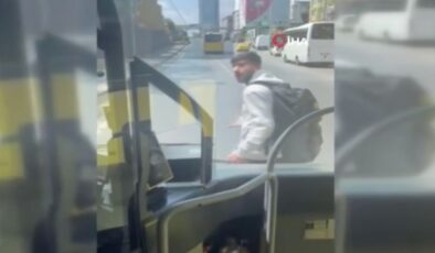 İstanbul’da İETT otobüsünün önünü kesen şahıs: Hastaneye yetişmem lazımdı