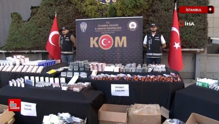 İstanbul’da kaçakçılık operasyonunda 400 milyon liralık ilaç ele geçirildi