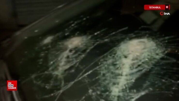 İstanbul’da tartıştığı sürücünün aracına sopayla saldırdı