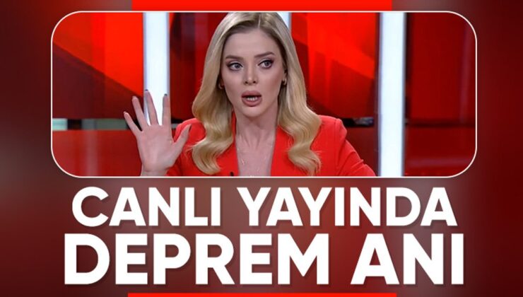 İstanbul’daki büyük deprem anında canlı yayında panik halleri