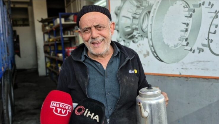 İstanbul’daki zelzelede çaydanlıkla birlikte dışarı kaçtı