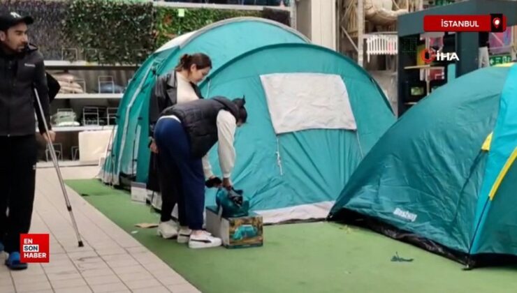 İstanbullular çadır satış yerlerine akın etti