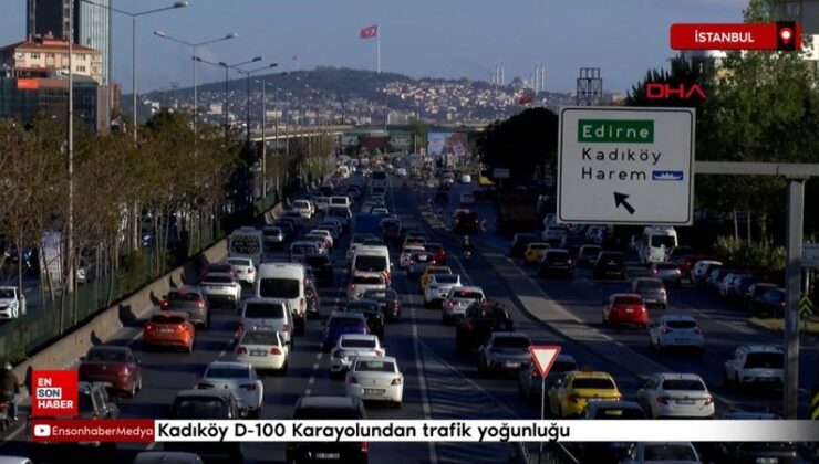 Kadıköy D-100 Karayolundan trafik yoğunluğu