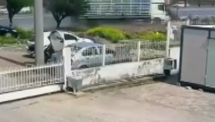 Kahramanmaraş’ta otomobili sürükleyen tüp yüklü tır devrildi