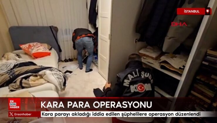 Kapalıçarşı’da dolandırıcılara ait parayı akladığı iddia edilen şüphelilere operasyon