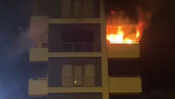 Karabük’te oturduğu daireyi ateşe verdi