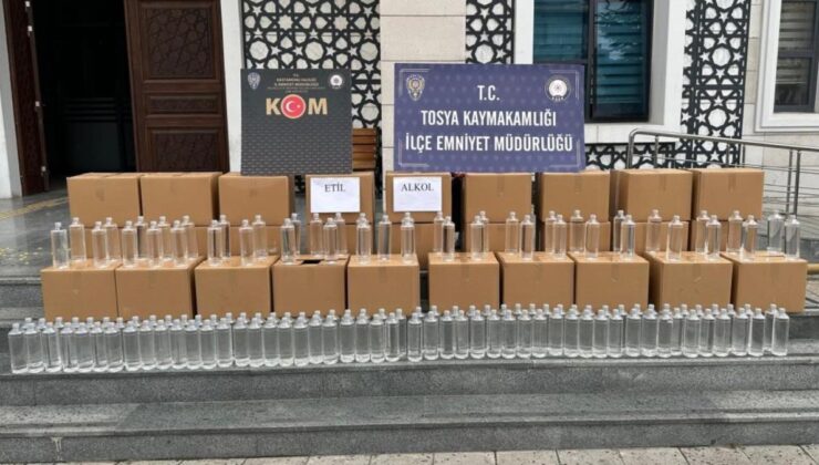 Kastamonu’da bir ton etil alkol ele geçirildi