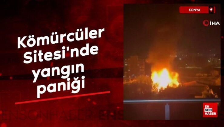 Konya’da Kömürcüler Sitesi’nde yangın paniği