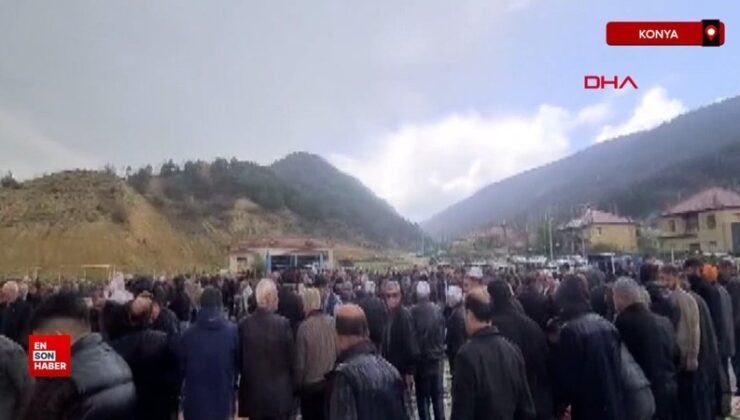 Konya’da yağmur duası sırasında yağmur yağdı