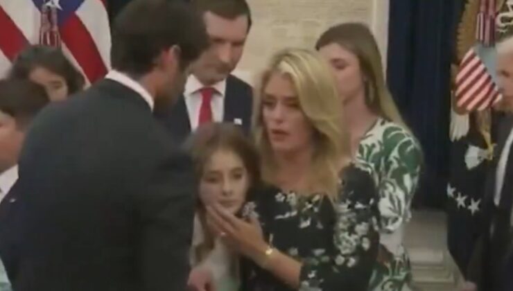 Mehmet Öz’ün torunu Oval Ofis’te bayıldı! Trump basını dışarıya çıkardı