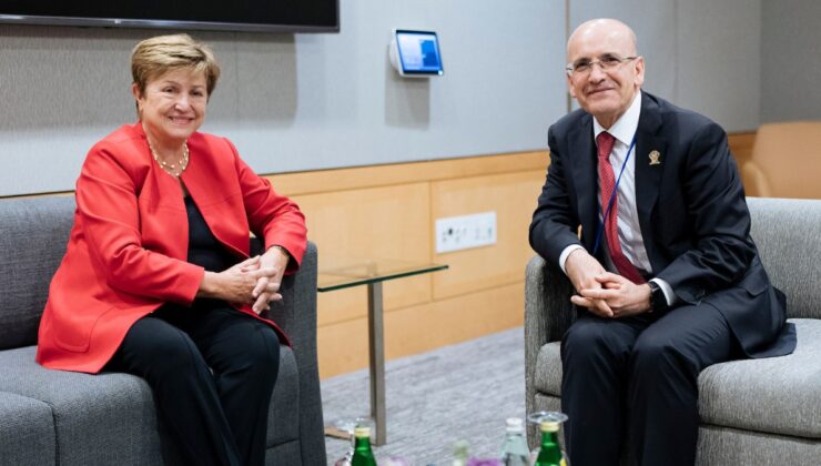 Mehmet Şimşek, IMF Başkanı Kristalina Georgieva ile görüştü
