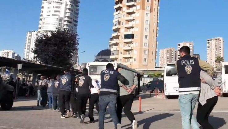 Mersin’de özel harekat ve ‘drone’ destekli siber operasyonda 128 tutuklama