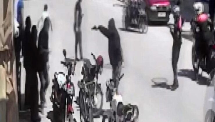 Mersin’de silahlı şahsa polisin kahramanca müdahalesi kamerada