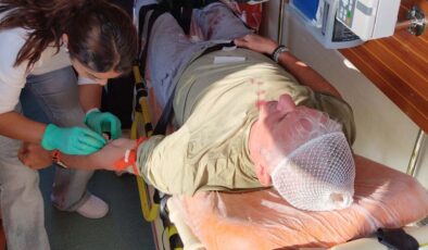 Muğla’da tabiat yürüyüşüne çıkan Alman turist kaza geçirdi