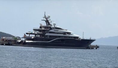 Muğla’ya gelen ultra lüks yat Solandge 128 ton yakıt aldı