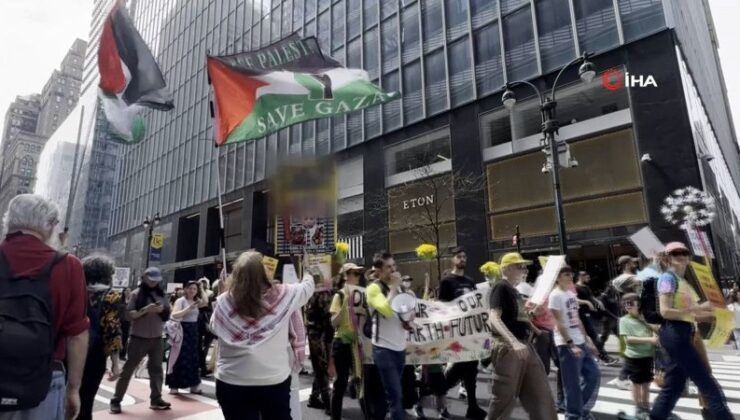 New York’ta binlerce kişi Başkan Trump’ı protesto etti
