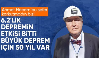 Övgün Ahmet Ercan: 6.2’lik depremin etkisi bitti
