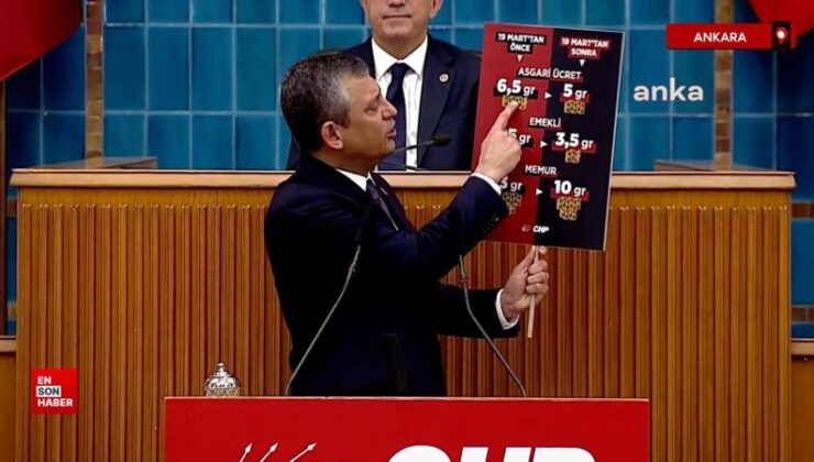 Özgür Özel: Her emeklinin cebinden 1 gram altın aldılar