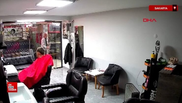 Sakarya’da depreme tıraş esnasında yakalandı