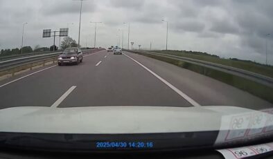 Sakarya’da duble yolda aykırı istikamette giden şoföre 9 bin lira ceza