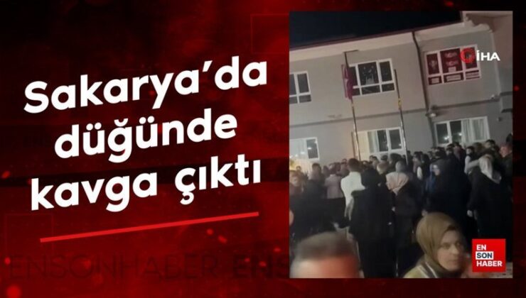 Sakarya’da düğünde kavga çıktı